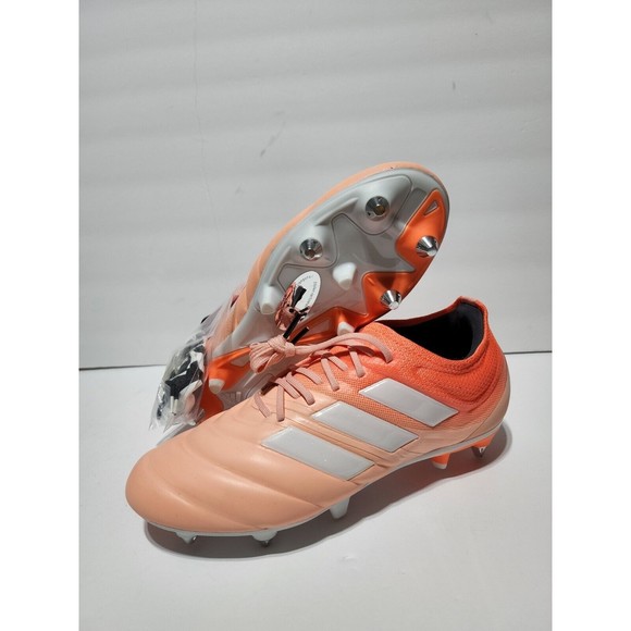 New Adidas Copa 19.1 SG Orange Pink Peach Soccer Cleats Women’s Size 7 - Picture 1 of 11